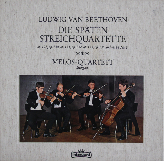 メロス四重奏団のベートーヴェン/後期弦楽四重奏曲集　独Intercord　3708　LP レコード