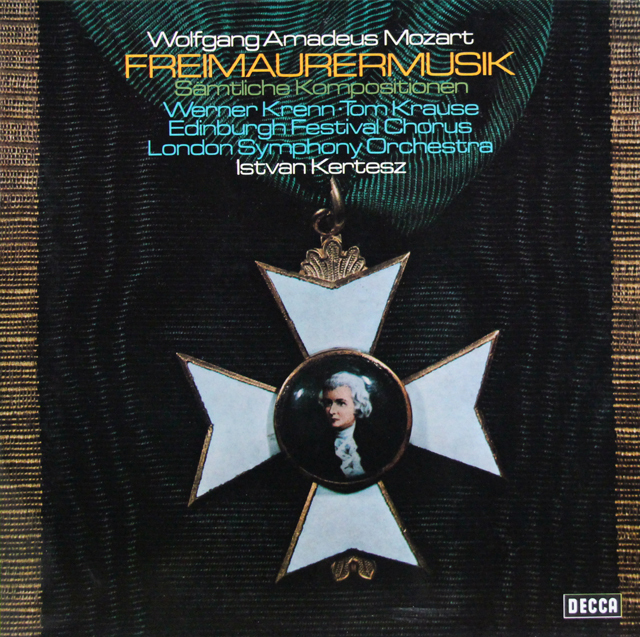 ケルテスのモーツァルト/フリーメーソンのための音楽集 　独DECCA　3708　LP レコード