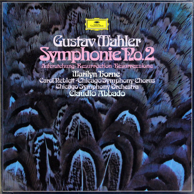 【未開封】　アバドのマーラー/交響曲第2番「復活」　独DGG　3708　LP レコード