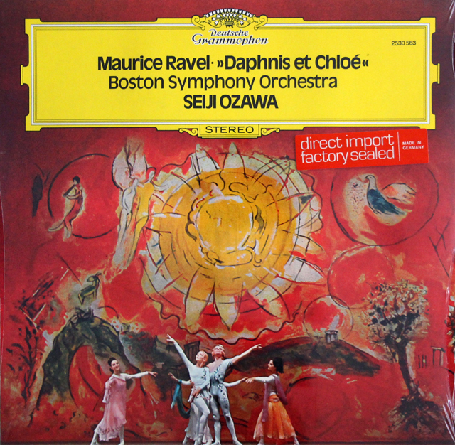 【未開封】　小澤のラヴェル/「ダフニスとクロエ」全曲　独DGG　3709　LP レコード