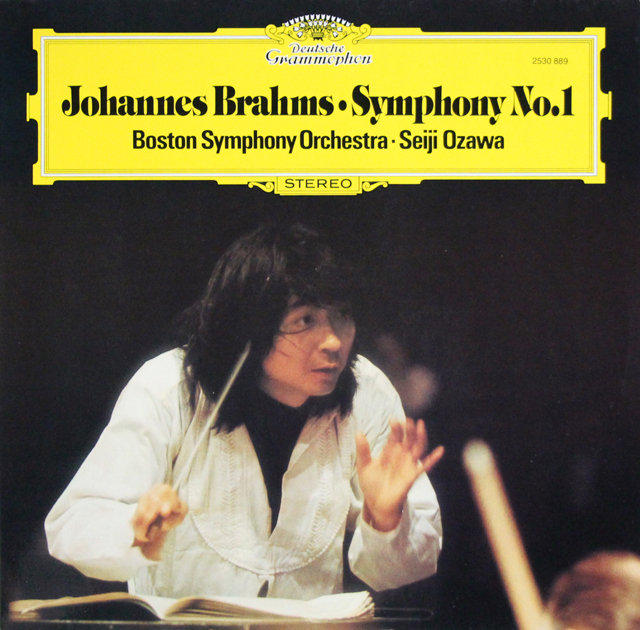 小澤のブラームス/交響曲第1番　独DGG　3709　LP レコード