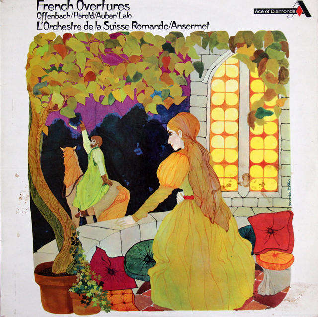 アンセルメのフランス序曲集　英DECCA (Ace of Diamonds)　3709　LP レコード