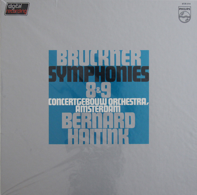 【未開封】　ハイティンクのブルックナー/交響曲第8、9番　蘭PHILIPS　3709　LP レコード