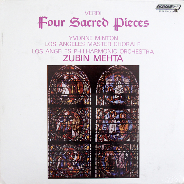 【未開封】　メータ、ミントンのヴェルディ/聖歌四篇　英LONDON　3709　LP レコード