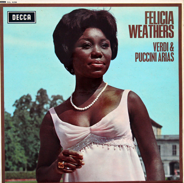 ウェザースのヴェルディ＆プッチーニ/オペラアリア集　英DECCA　3710　LP レコード