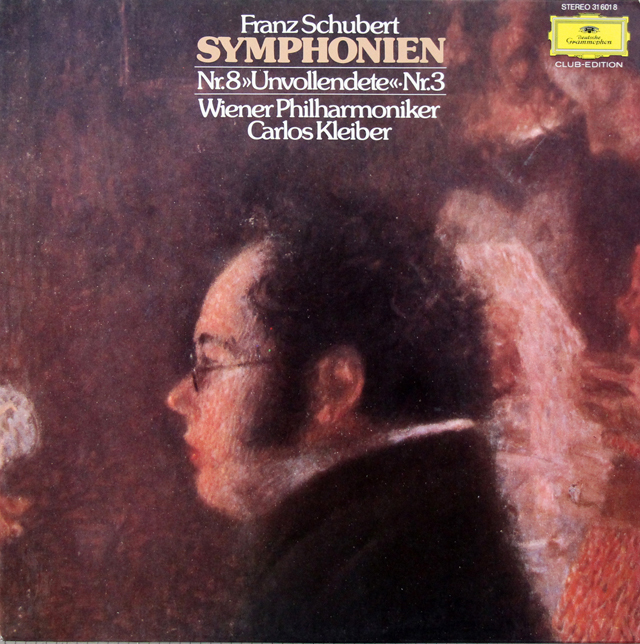 クライバーのシューベルト/交響曲第3、8番「未完成」　独DGG　3717　LP レコード
