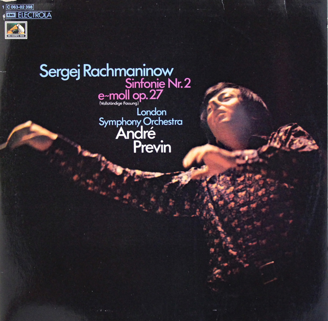 プレヴィンのラフマニノフ/交響曲第2番　独EMI　3717　LP レコード