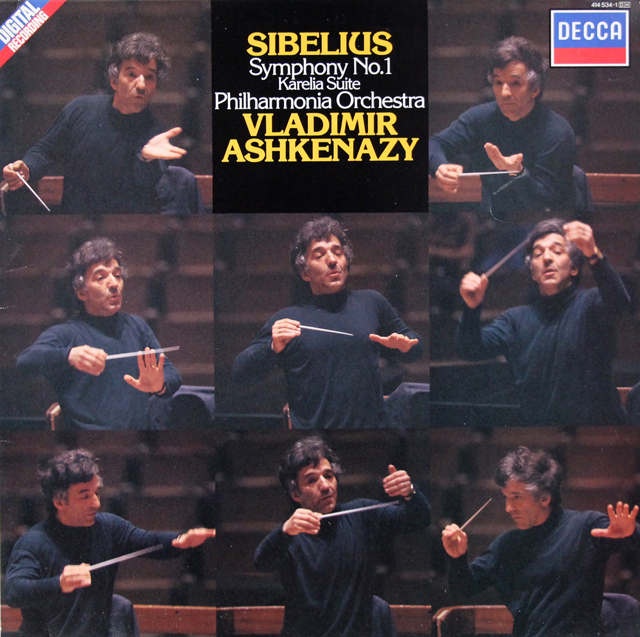 アシュケナージのシベリウス/交響曲第1番ほか　蘭DECCA　3718　LP レコード
