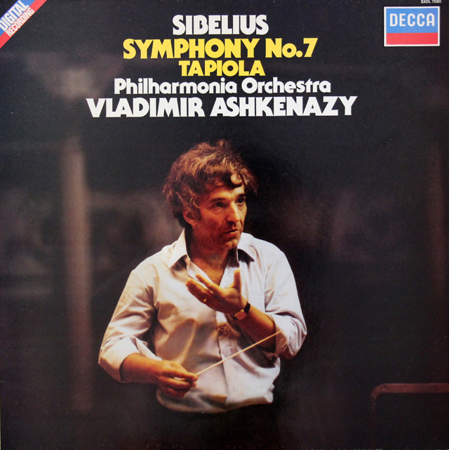 アシュケナージのシベリウス/交響曲第7番ほか　蘭DECCA　3718　LP レコード