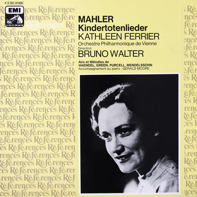 フェリア、ワルターのマーラー/亡き子を偲ぶ歌 ほか　仏EMI（VSM）　3718　LP レコード