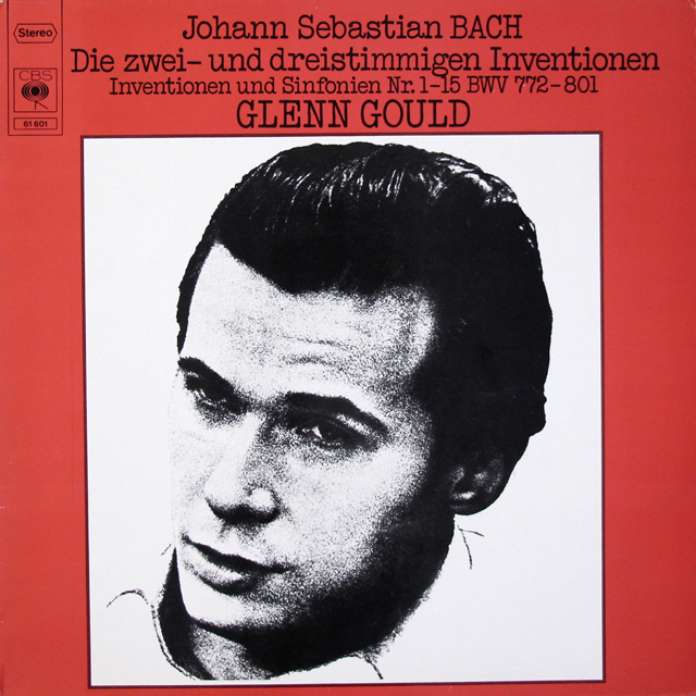 グールドのバッハ/インヴェンションとシンフォニア　独CBS　3718　LP レコード