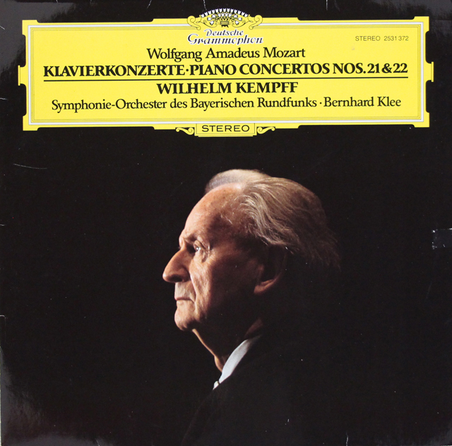 ケンプのモーツァルト/ピアノ協奏曲第21&22番　独DGG　3720　LP レコード
