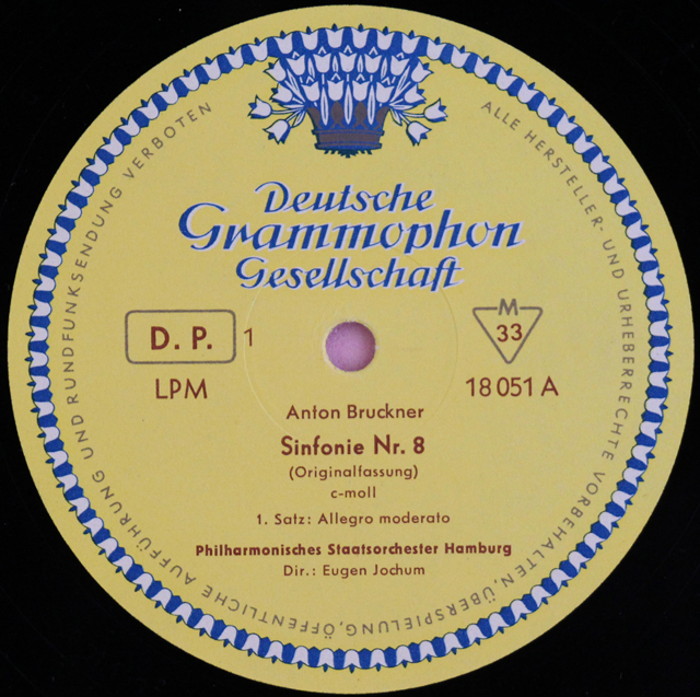 LP レコード ヨッフムのブルックナー/交響曲第8番 独DGG 3721
