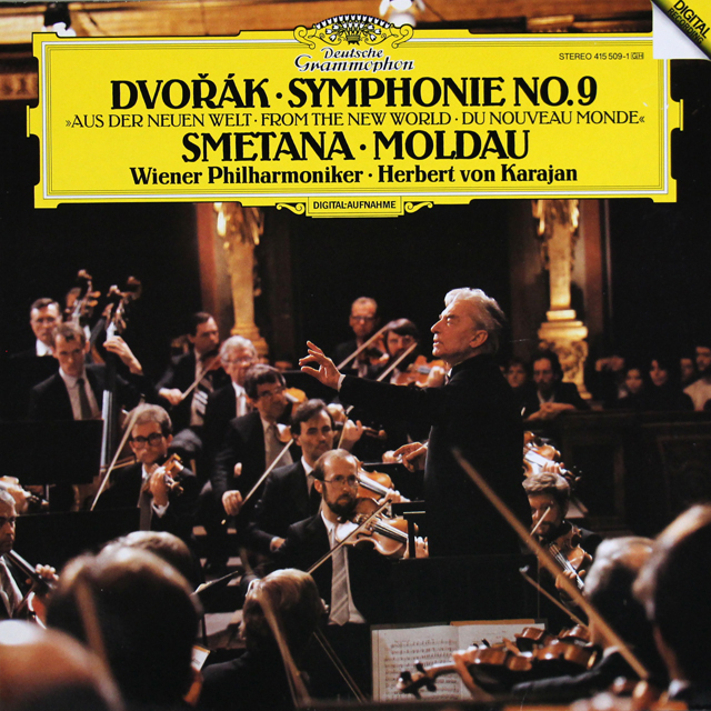 カラヤンのドヴォルザーク/交響曲第9番「新世界より」ほか　独DGG　3721　LP レコード