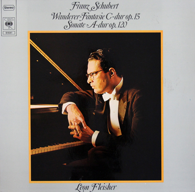 フライシャーのシューベルト/さすらい人幻想曲、ピアノソナタ第13番　独CBS　3721　LP レコード