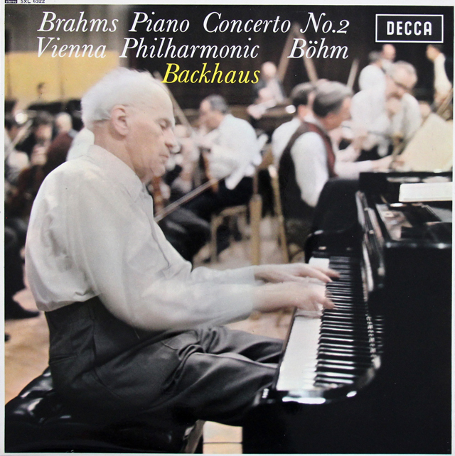 バックハウス、ベームのブラームス/ピアノ協奏曲第2番　英DECCA　3721　LP レコード