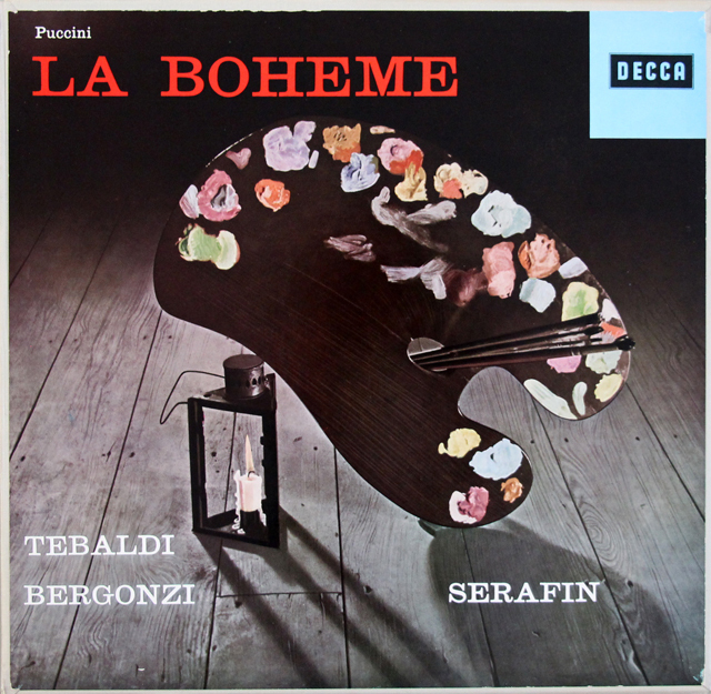 セラフィンのプッチーニ/「ボエーム」全曲　独DECCA　3721　LP レコード