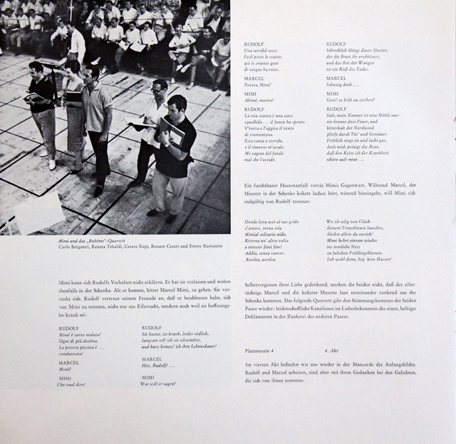 LP レコード セラフィンのプッチーニ/「ボエーム」抜粋 独DECCA 3721