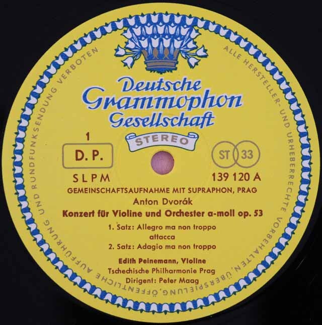 LP レコード パイネマンのドヴォルザーク/ヴァイオリン協奏曲 独