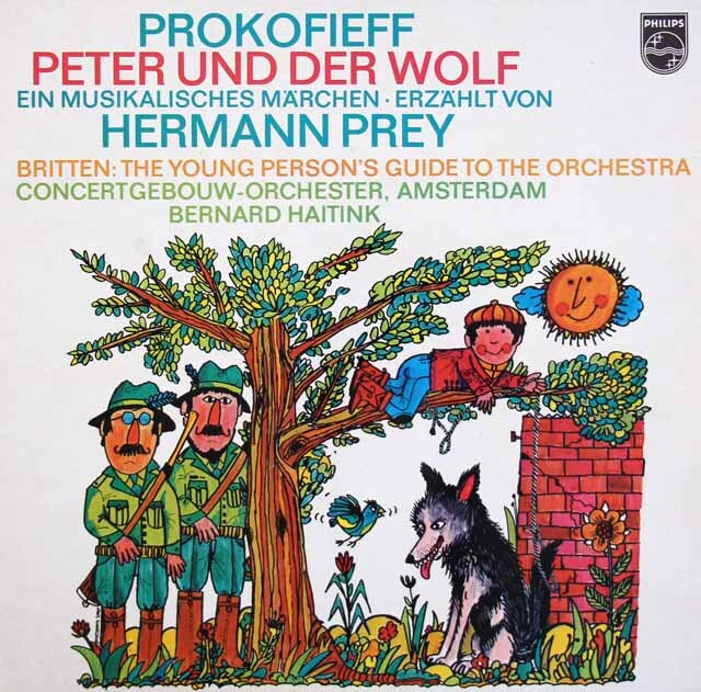 LP レコード ハイティンクの「ピーターと狼」、「青少年のための管弦楽