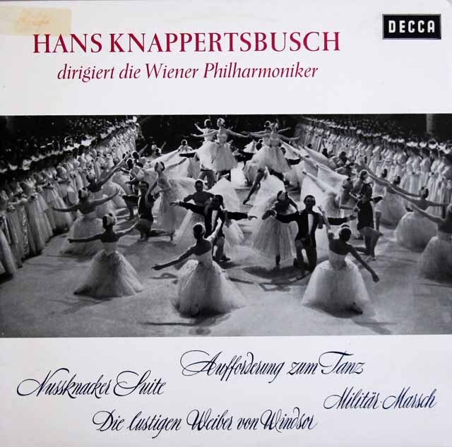 クナッパーツブッシュのチャイコフスキー/組曲「くるみ割り人形」ほか　独DECCA　3722　LP レコード