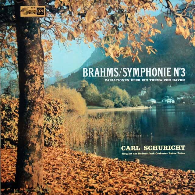 シューリヒトのブラームス/交響曲第3番ほか　独CH　3722　LP レコード