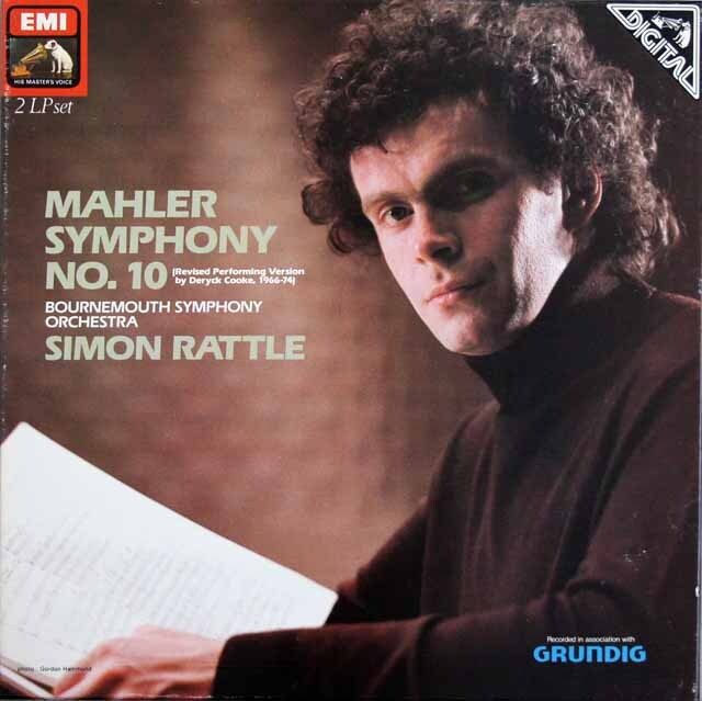 LP レコード ラトルのマーラー/交響曲第10番 英EMI 3722