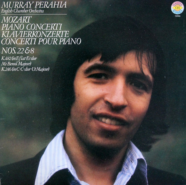 ペライアのモーツァルト/ピアノ協奏曲第22、8番　独CBS　3723　LP レコード