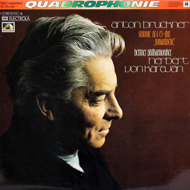 カラヤンのブルックナー/交響曲第4番「ロマンティック」　独EMI　3724　LP レコード