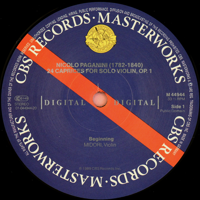 LP レコード 五嶋みどり五嶋みどりのパガニーニ/「24の