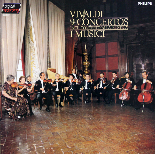 イ・ムジチのヴィヴァルディ/9つの協奏曲集　蘭PHILIPS　3724　LP レコード