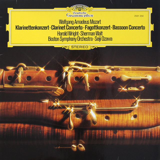 小澤、ライト、ウォルトのモーツァルト/協奏曲集　独DGG　3724　LP レコード