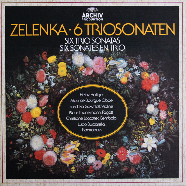 ホリガーらのゼレンカ/6つのトリオ・ソナタ集　独ARCHIV　3724　LP レコード