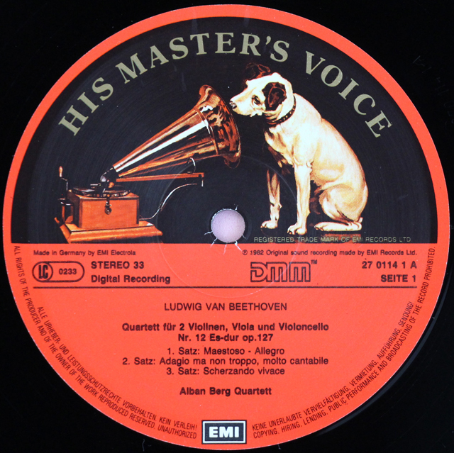 LP レコード アルバン・ベルク四重奏団のベートーヴェン/後期四重奏曲