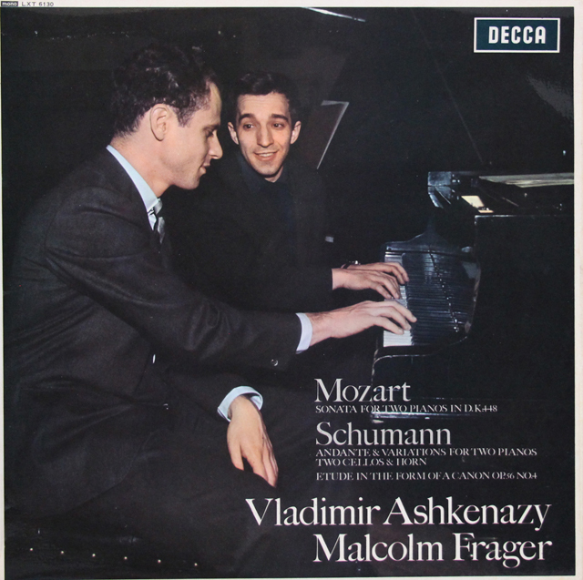 【モノラル】アシュケナージ、フレイジャーのモーツァルト/2台のピアノのためのソナタほか　英DECCA　3725　LP レコード