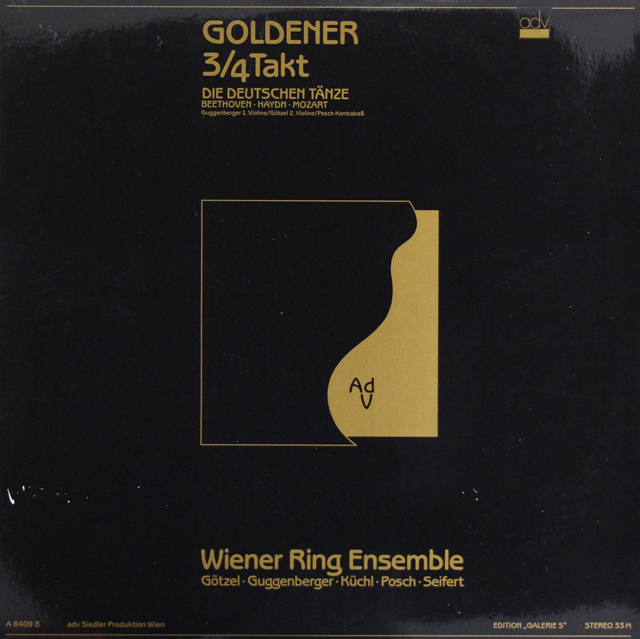 ウィーン・リング・アンサンブルの「黄金の3/4拍子」第2巻ドイツ舞曲　オーストリアadv　3725　LP レコード