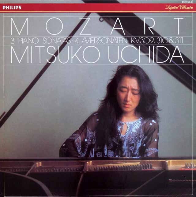 内田のモーツァルト/ピアノソナタ第7、8、9番　蘭PHILIPS　3726　LP レコード