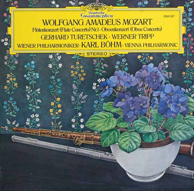 トレチェク、トリップ、ベームのモーツァルト/協奏曲集　独DGG　3726　LP レコード