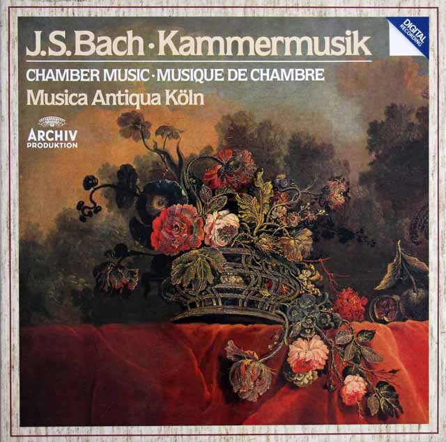 ムジカ・アンティクヮ・ケルンのバッハ/室内楽曲集（ヴァイオリンソナタほか）　独ARCHIV　3726　LP レコード