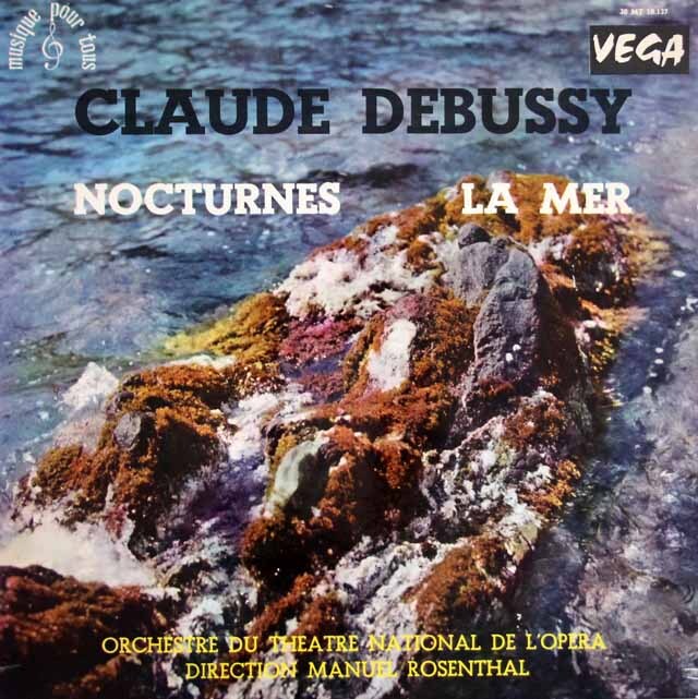 ローゼンタールのドビュッシー/「海」、「ノクターン」　仏VEGA 　3727　LP レコード