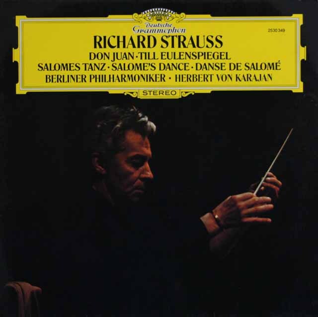 カラヤンのR.シュトラウス/「ドン・ファン」、「ティル」、「サロメ」　独DGG　3727　LP レコード