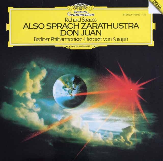 カラヤンのR.シュトラウス/「ツァラトゥストラ」、「ドン・ファン」　独DGG　3727　LP レコード