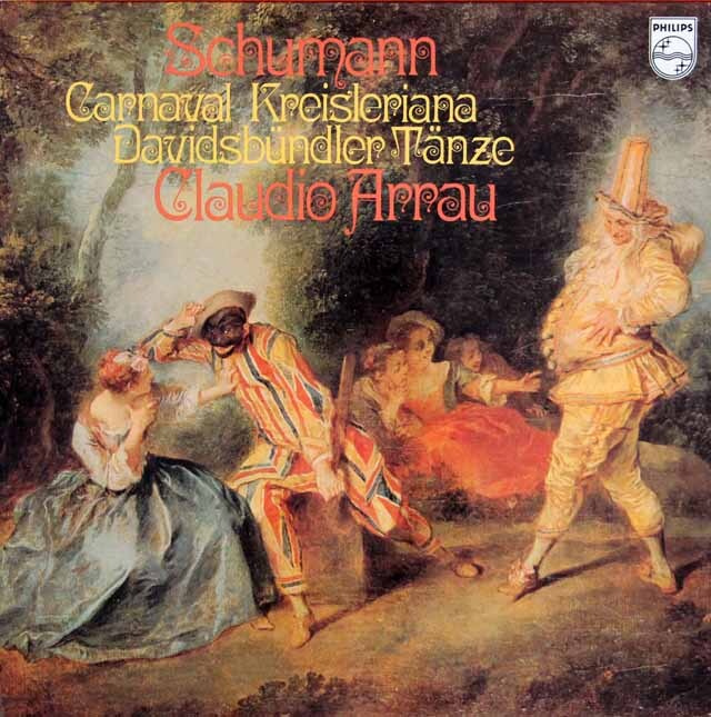 アラウのシューマン/「謝肉祭」、「ダヴィッド同盟舞曲集」、「クライスレリアーナ」　蘭PHILIPS　3727　LP レコード