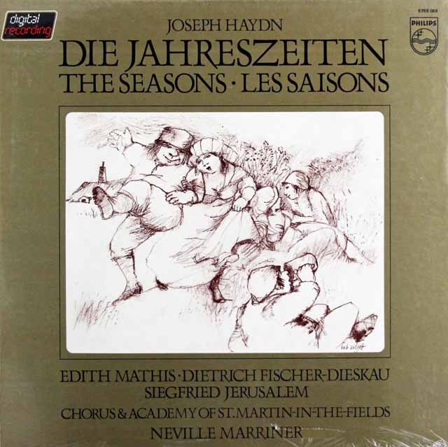 【未開封】　マリナーのハイドン/オラトリオ「四季」　蘭PHILIPS　3727　LP レコード