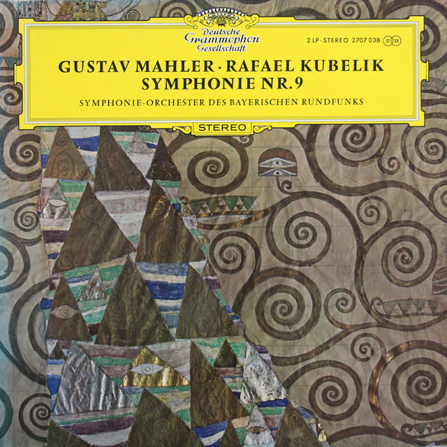 クーベリックのマーラー/交響曲第9番　独DGG　3728　LP レコード