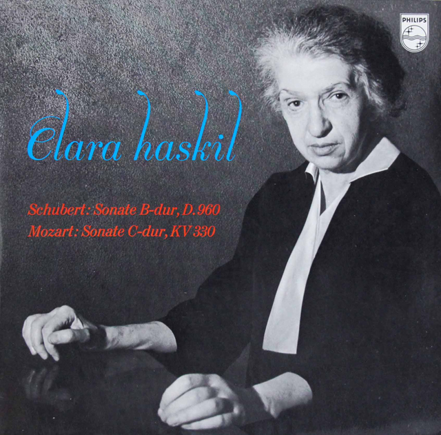 ハスキルのシューベルト、モーツァルト/ピアノソナタ集　オーストリアPHILIPS　3728　LP レコード
