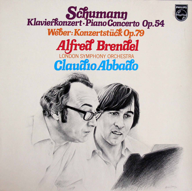 ブレンデル、アバドのシューマン/ピアノ協奏曲ほか　蘭PHILIPS　3728　LP レコード