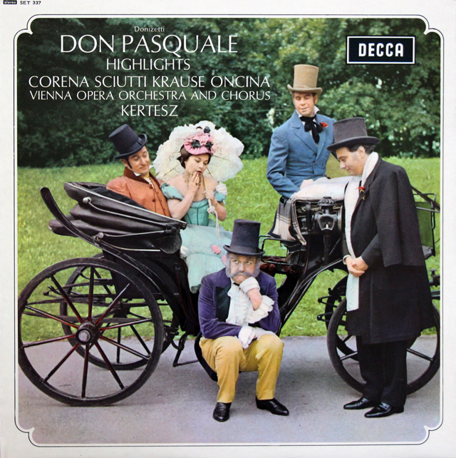 ケルテスのドニゼッティ/「ドン・パスクヮーレ」（抜粋）　英DECCA　3728　LP レコード