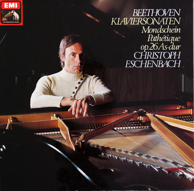 エッシェンバッハのベートーヴェン/ピアノソナタ「月光」、「悲愴」ほか　独EMI　3728　LP レコード