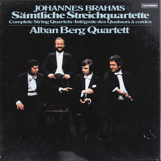 アルバン・ベルク四重奏団のブラームス/弦楽四重奏曲全集　独TELEFUNKEN　3728　LP レコード